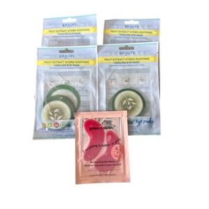 SpaLife Cooling Eye Pads & Grace Stella Moisturizing Eye Masks Bundle 5 Packs